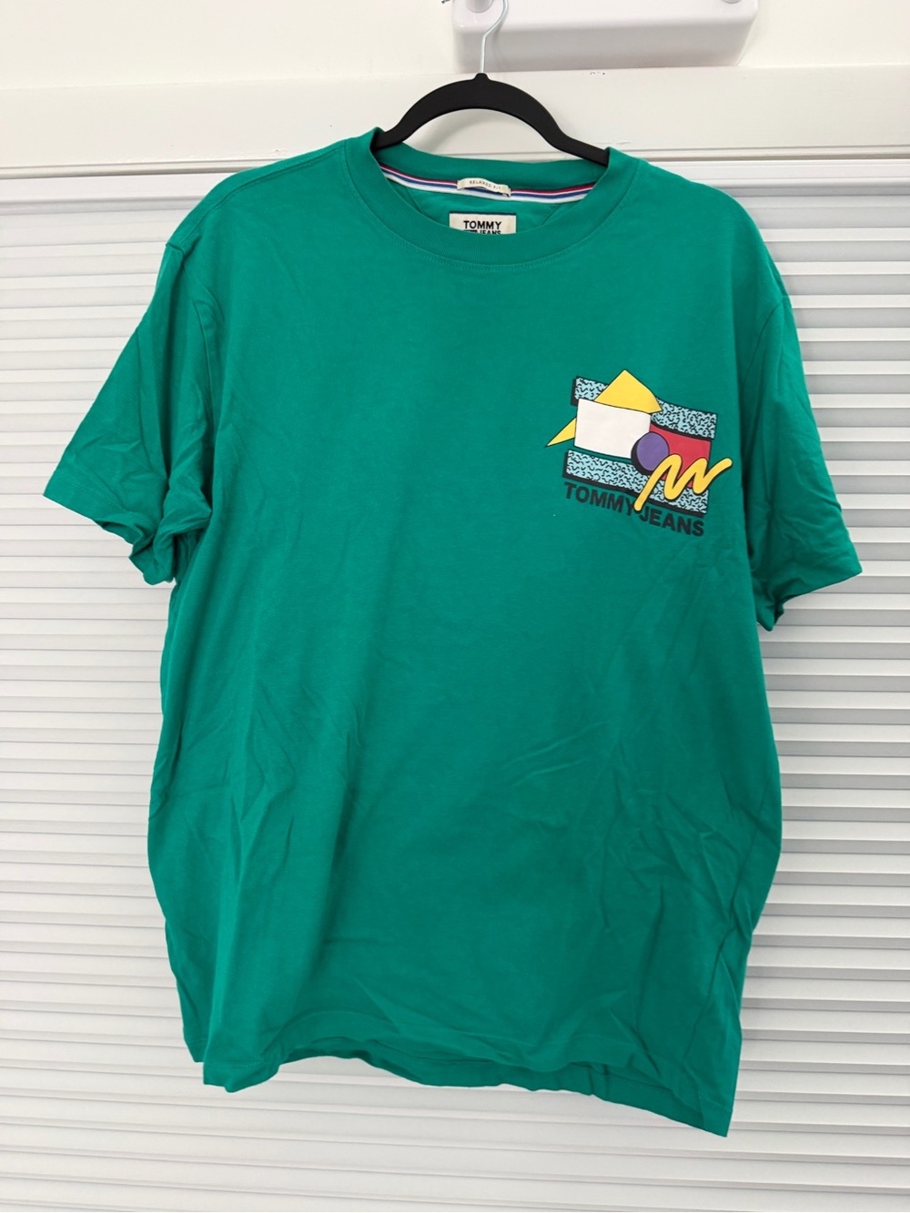 Tommy Hilfiger Teal Short-Sleeve Graphic Crewneck Tee